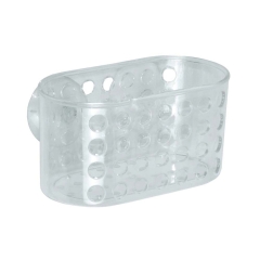 Yoka home Koszyk na przybory toaletowe PVC M przeźroczysty