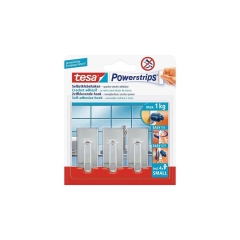 TESA Haczyki Powerstip kwadratowe kwadratowe 3 szt. S samoprzylepny