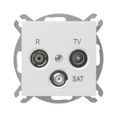 Gniazdo RTV i SAT ASTORIA biały ELEKTRO-PLAST