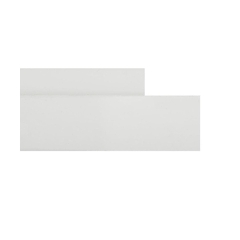 Obrzeże do blatu 38 mm biały połysk 074W 2 szt. Biuro Styl