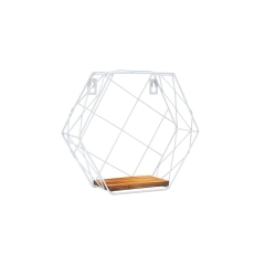 Półka dekoracyjna Hexagon biała Spaceo