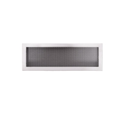 Kratka kominkowa 17 x 49 cm Stal szczotkowana NORDFLAM