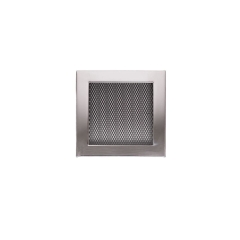 Kratka kominkowa 17 x17 cm Stal szczotkowana NORDFLAM