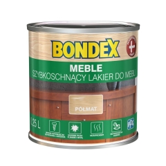 Lakier do mebli szybkoschnący 0.25 l półmat Bondex