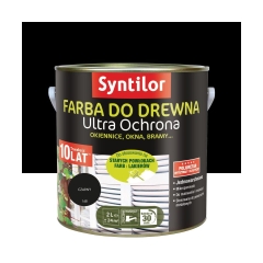 Farba do drewna Ultra ochrona 2 l Czarny Syntilor