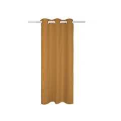 Zasłona blackout Aleyna żółta 140 x 280 cm na przelotkach Inspire