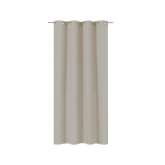 Zasłona zaciemniająca Arel jasnobrązowa 140 x 280 cm na przelotkach Inspire