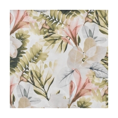 Tkanina na mb Lapaz zielono-kremowa szer. 145 cm