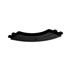 Łuk wewnętrzny do szyny sufitowej 2-torowej 25 cm czarny