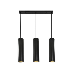 Lampa wisząca Lati czarna 3 x GU10 Il Mio
