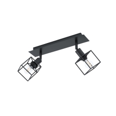 Listwa reflektorowa Eldrick czarna 2 x E14 Inspire