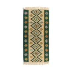 Dywan Kilim zielony 80 x 150 cm