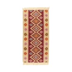 Dywan Kilim bordowy 80 x 150 cm