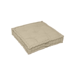 Siedzisko na podłogę Luck beżowe 40 x 40 x 10 cm Inspire
