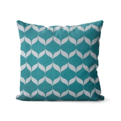 Poduszka bawełniana Elsa niebieska 45 x 45 cm