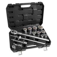 Zestaw kluczy nasadowych 14 elementów 3/4" Meec