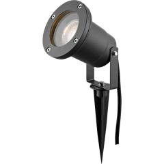 Oprawa punktowa reflektor czarny wbijany zewnętrzna