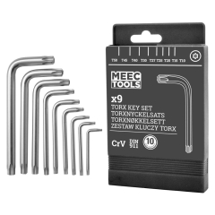Zestaw kluczy Torx 9el. Meec tools