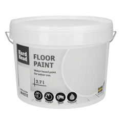 Farba do podlóg biała 2,7l