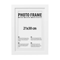 Ramka fotograficzna biała 21x30cm do zawieszenia