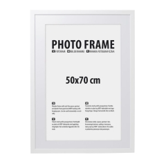 Ramka fotograficzna biała 50x70cm do zawieszenia