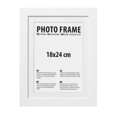Ramka fotograficzna biała 18x24cm do zawieszenia