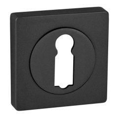 Szyld drzwiowy Quadro-QR kwadratowy na klucz czarny