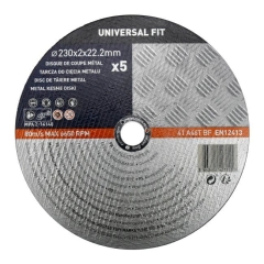 Zestaw tarcz do metalu Universal fit 230 x 2 mm 5 szt.