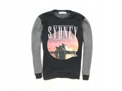 *G TopMan Mens Sweatshirt Print Grey size L