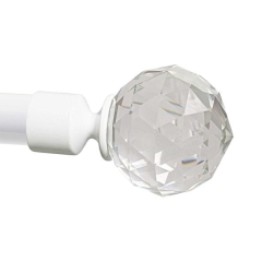 Zakończenie karnisza Cristal 19 mm biały