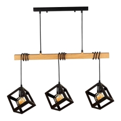 Lampa wisząca Polux Sweden Wood 3 x 20 W E27