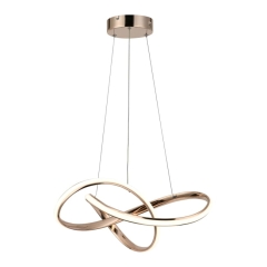 Lampa wisząca Hannah 1 x 36 W różowe złoto