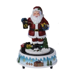 Figurka Świąteczna św. Mikołaj LED 22cm