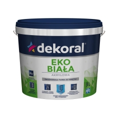 Farba Dekoral Śnieżnobiała Eko 3 l