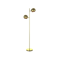 Lampa podłogowa Edgar złoto antyczne 2 x E14 Markslojd