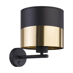 Kinkiet Londyn czarno-złoty E27 TK Lighting