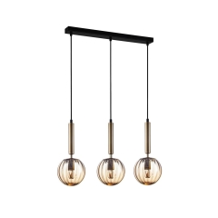 Lampa wisząca Ravena złoto-różowa E27 Italux