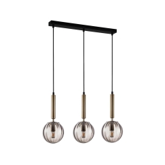 Lampa wisząca Ravena złoto-czarna E27 Italux