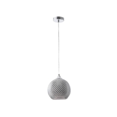 Lampa wisząca Empira srebrna E27 Polux