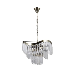 Lampa wisząca Sabriga srebrna patyna 8 x E14 Italux