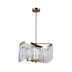 Lampa wisząca Sabriga srebrna patyna 6 x E14 Italux