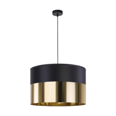 Lampa wisząca Londyn czarno-złota E27 TK Lighting