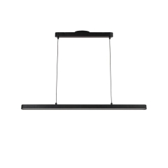 Lampa wisząca Flut czarna LED Inspire