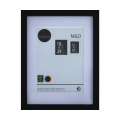 Ramka na zdjęcia Milo 18 x 24 cm czarna MDF Inspire