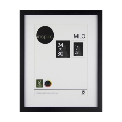 Ramka na zdjęcia Milo 24 x 30 cm czarna MDF Inspire