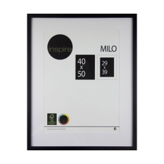 Ramka na zdjęcia Milo 40 x 50 cm czarna MDF Inspire