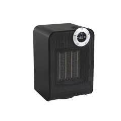 Termowentylator ceramiczny 1800 W LED czarny EQUATION