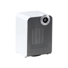 Termowentylator ceramiczny 1800 W LED biało/srebrny EQUATION