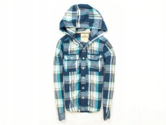 *G Hollister Mens Shirt Tailored Hood Checks size S