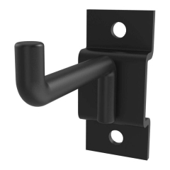 Hak do szyny Rand podwójny S czarny mat